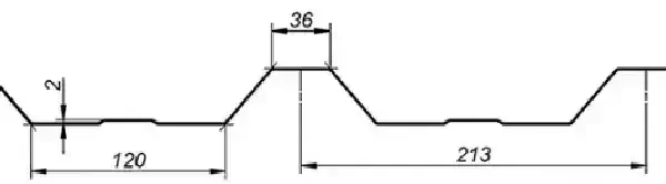 Blachotrapéz Trapézový plech T35 plus aluzinek 0,5 mm