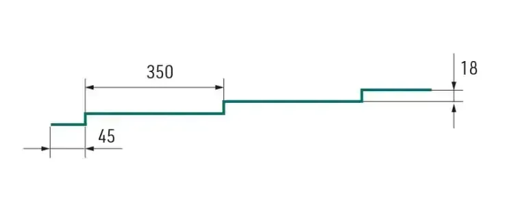 Plechová střešní krytina Hornval H3 20/350 PE MAT 0,5 mm