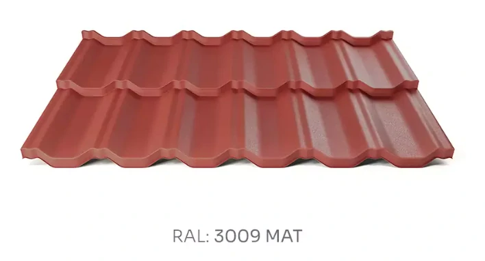 Modulová plechová střešní krytina Hornval H2 25/350 PE MAT 0,5 mm