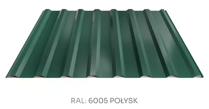 Hornval trapézový plech T18 PE lesk 0,5 mm