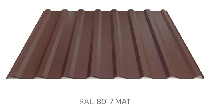 Hornval trapézový plech T18 PE mat 0,5 mm