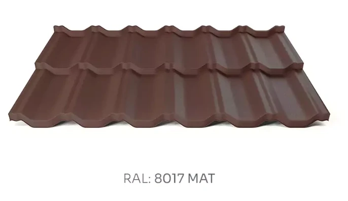 Modulová plechová střešní krytina Hornval H2 30/350 PE MAT 0,5 mm