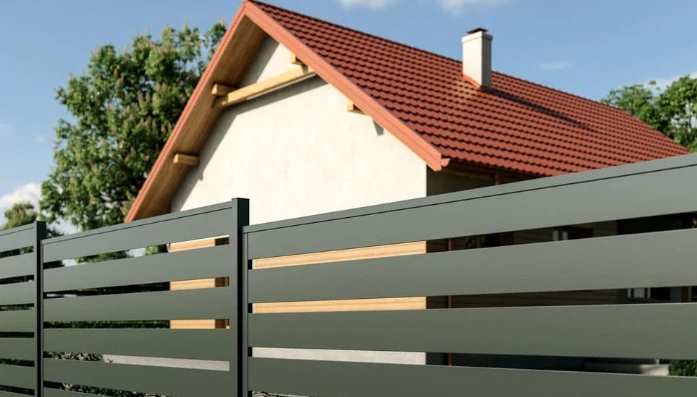 Ploty Hornval plotový panel s lamelami antracit 1200 x 2000