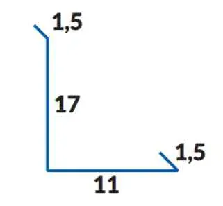 Blachotrapéz lemování ke zdi dolní 31 cm