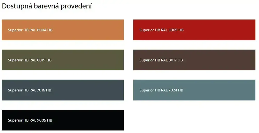 Blachotrapéz trapézový plech T18 plus Superior HB