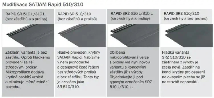 Satjam RAPID TREND 510 PE 25 μm grafitová