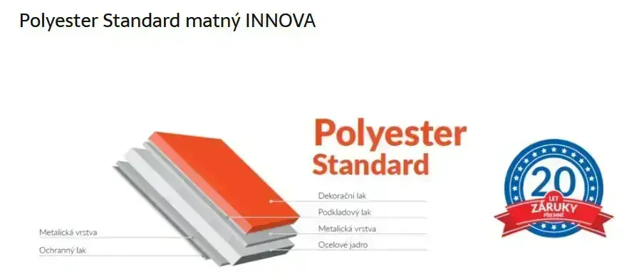 Plechová střešní krytina Diament Eco Plus MAT INNOVA