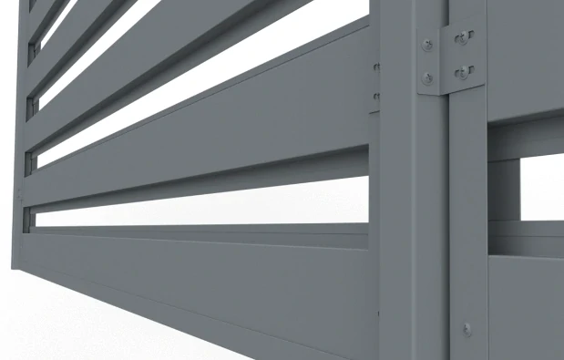 Ploty Horval - Plotový panel s lamelami  150 x 200 cm