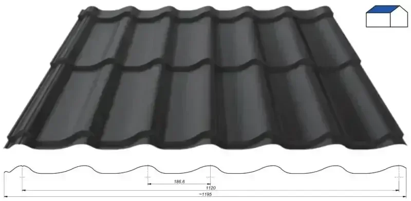 Hliníková střešní krytina Kingas eco plus 