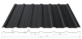 Blachotrapéz trapézový plech T18 plus PE 25 lesk 0,7 mm