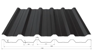 Blachotrapéz trapézový plech T35 plus PE 25 lesk 0,7 mm