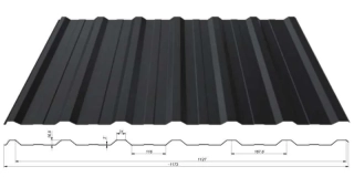 Blachotrapéz trapézový plech T14 plus lesk PE 0,5 mm