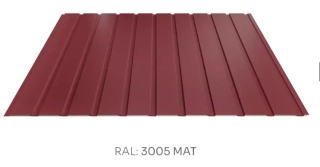 Trapézový plech Hornval T7 elevace PE mat 0,5 mm