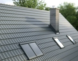 Plechová střešní krytina Hornval H4 š. 1211 20/350 PE lesk 0,5 mm