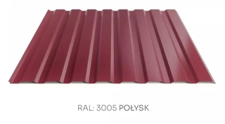 Trapézový plech Hornval E14 elevace PE lesk 0,5 mm