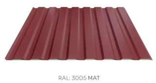 Trapézový plech Hornval E14 elevace PE mat 0,5 mm