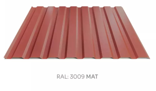 Trapézový plech Hornval E14 elevace PE mat 0,5 mm