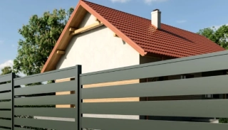 Ploty Hornval plotový panel s lamelami antracit 1200 x 2000