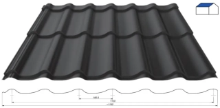 Blachotrapéz plechová střešní krytina Kingas eco plus lesk