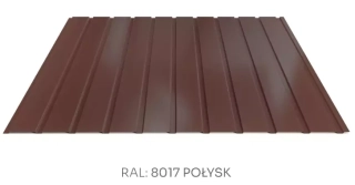 Trapézový plech Hornval T7 elevace PE lesk 0,55 mm