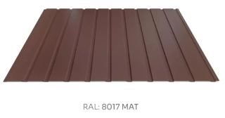 Trapézový plech Hornval T7 elevace PE mat 0,45 mm