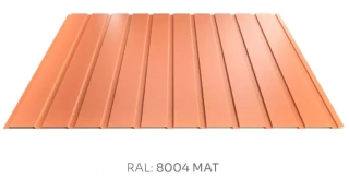 Trapézový plech Hornval T7 elevace PE mat 0,55 mm